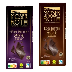 MOSER ROTH Edel-Bitter-Chocolade 85 % / 90 %