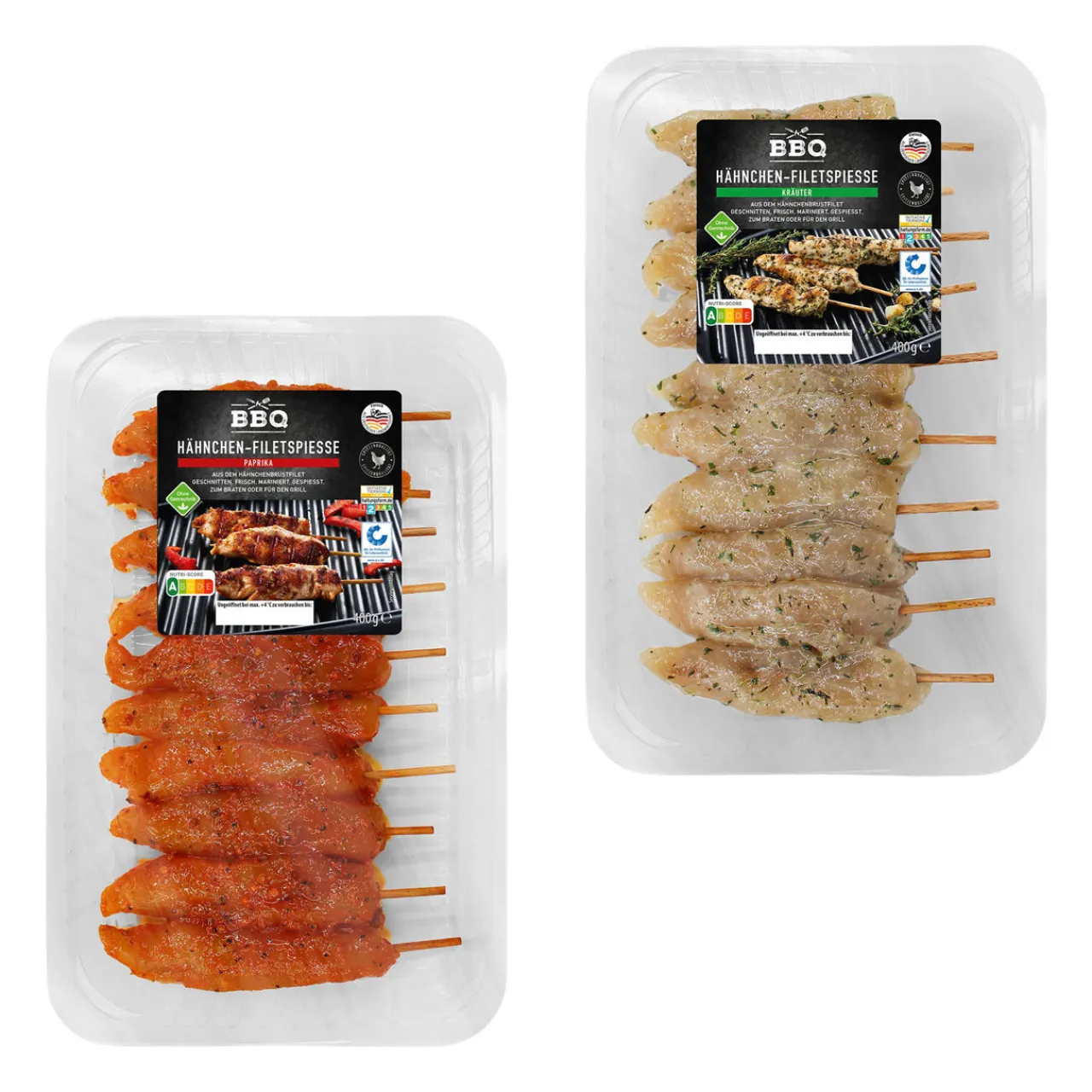 BBQ Hähnchenfilet-Spieße