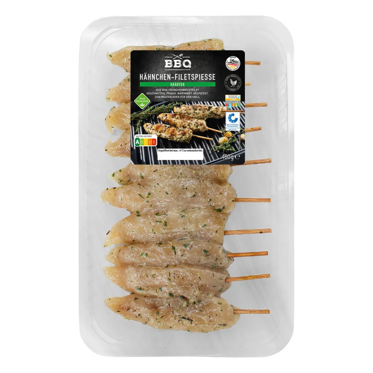 BBQ Hähnchenfilet-Spieße