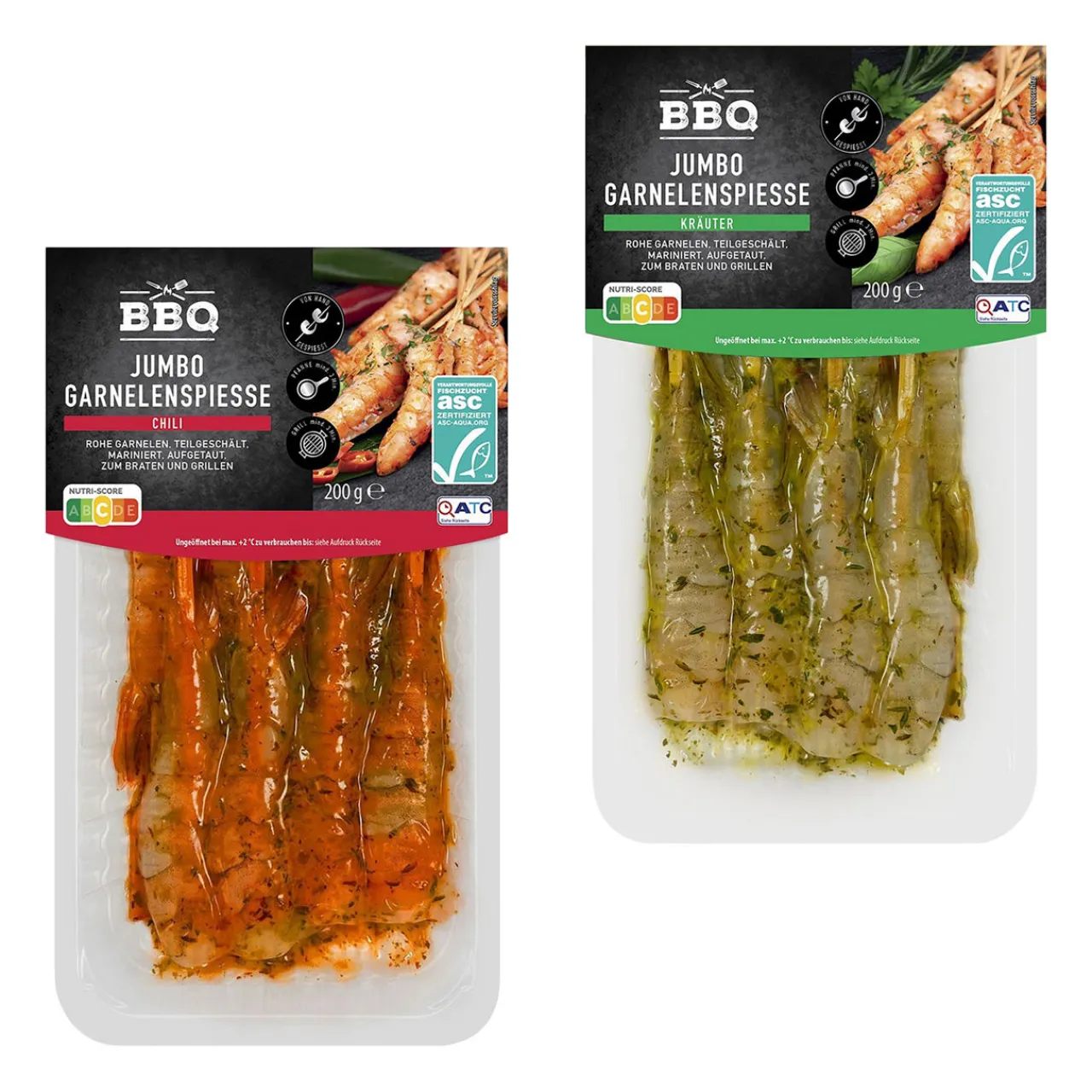 BBQ Jumbo-Garnelenspieße