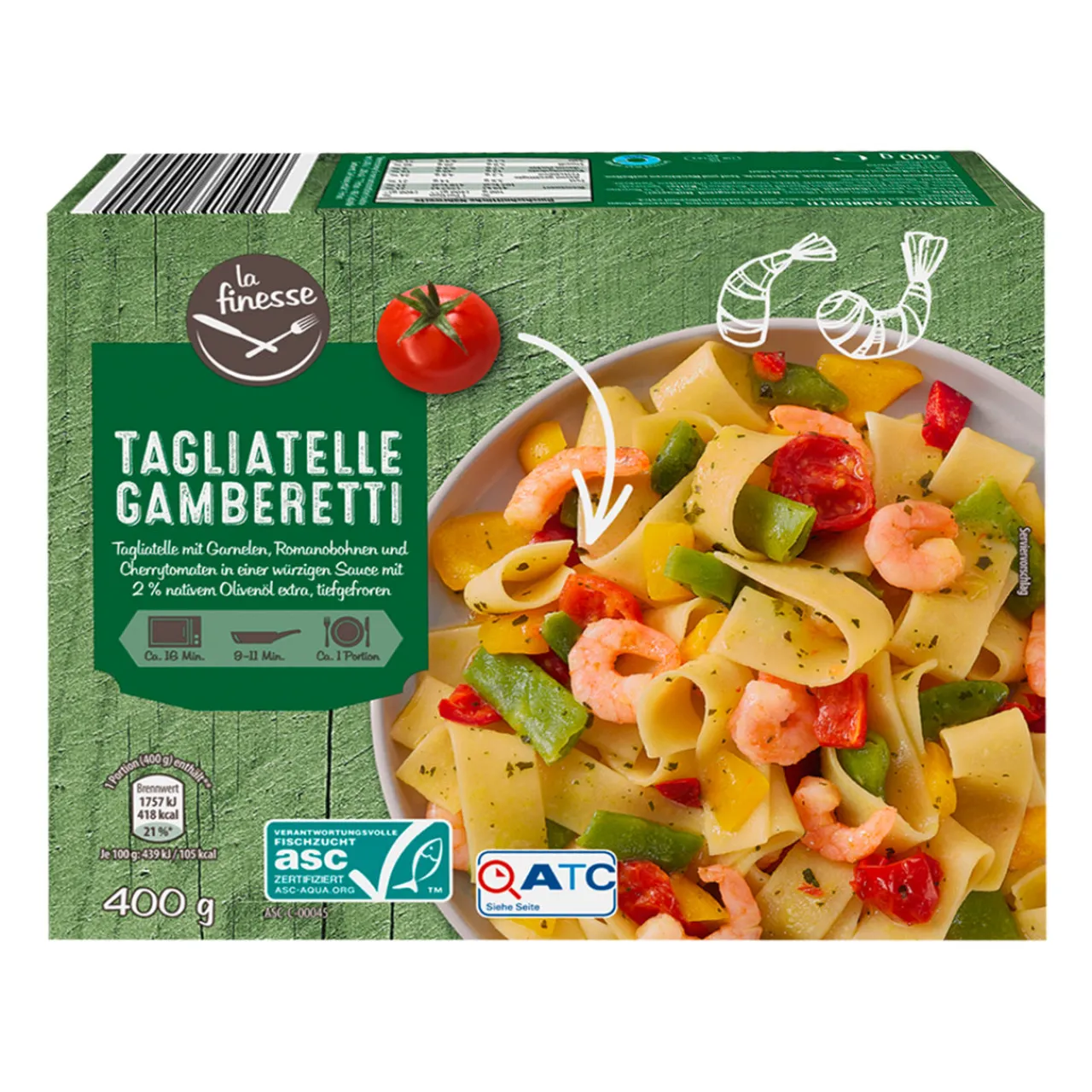 LA FINESSE Pasta mit Meeresspezialitäten