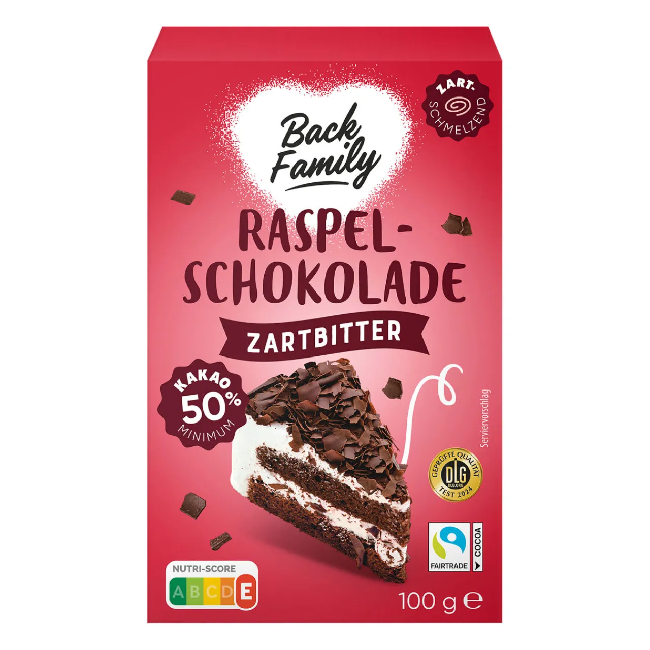 BACK FAMILY Raspelschokolade