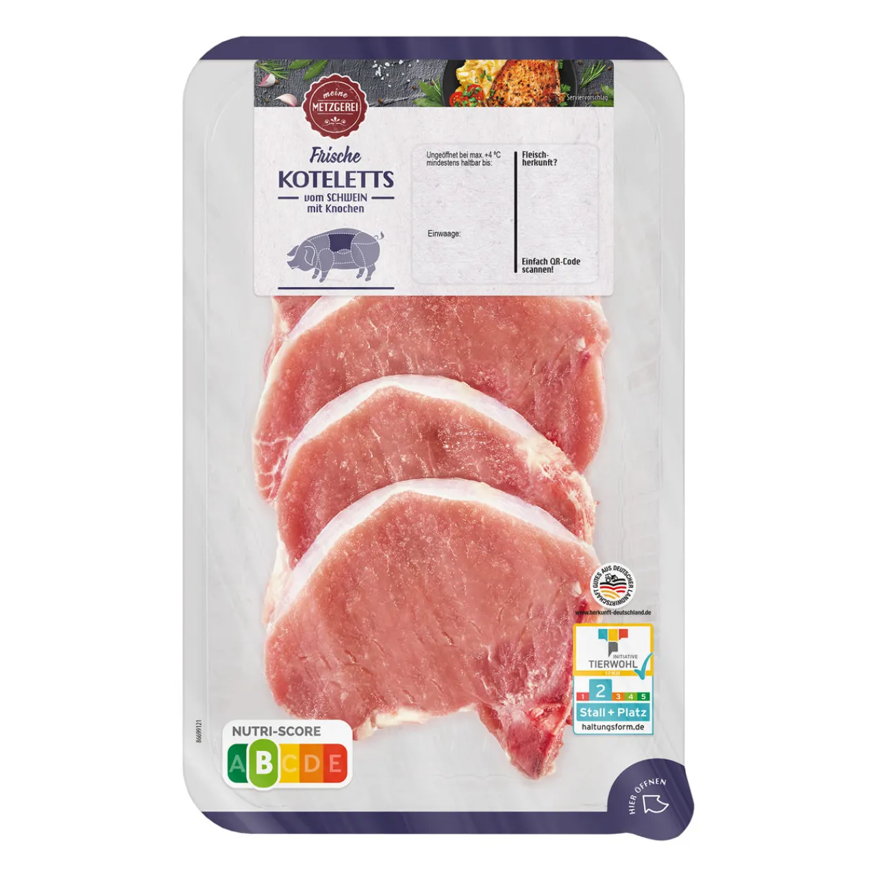 MEINE METZGEREI Schweinekoteletts