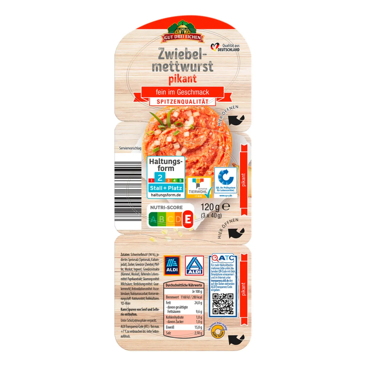 GUT DREI EICHEN Zwiebelmettwurst